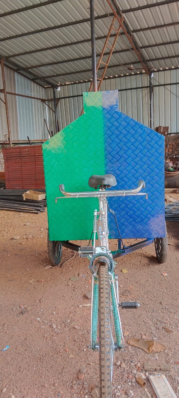 Tricycle Rickshaw Garbage Collector - image